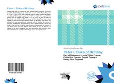 Bookcover of Peter I, Duke of Brittany