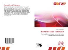 Buchcover von Ronald Frank Thiemann