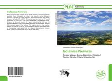 Capa do livro de Goławice Pierwsze 