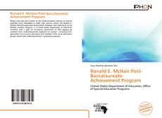 Portada del libro de Ronald E. McNair Post-Baccalaureate Achievement Program