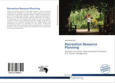 Capa do livro de Recreation Resource Planning 