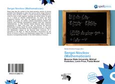 Bookcover of Sergei Novikov (Mathematician)