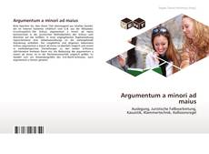 Bookcover of Argumentum a minori ad maius