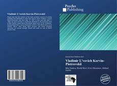 Buchcover von Vladimir L'vovich Korvin-Piotrovskii