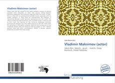 Vladimir Maksimov (actor) kitap kapağı