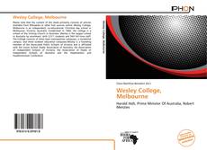 Bookcover of Wesley College, Melbourne