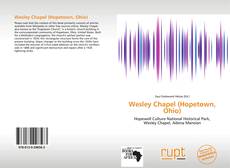 Capa do livro de Wesley Chapel (Hopetown, Ohio) 