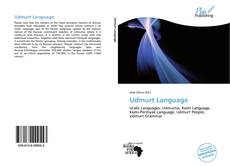 Bookcover of Udmurt Language