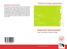 Capa do livro de Argivische Vasenmalerei 