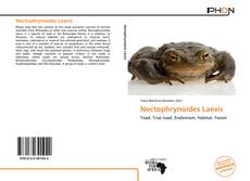 Nectophrynoides Laevis kitap kapağı