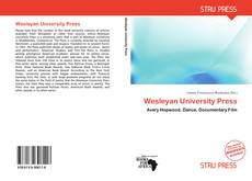 Borítókép a  Wesleyan University Press - hoz