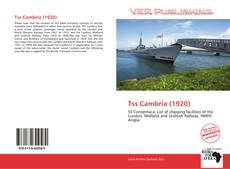 Tss Cambria (1920) kitap kapağı