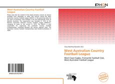 Capa do livro de West Australian Country Football League 