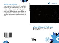 Bookcover of West African CFA franc