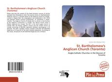 Bookcover of St. Bartholomew's Anglican Church (Toronto)