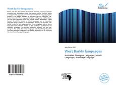 Bookcover of West Barkly languages
