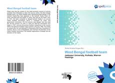 Bookcover of West Bengal football team