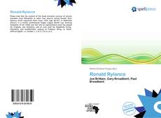 Buchcover von Ronald Rylance