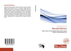 Bookcover of Ronald Ribman