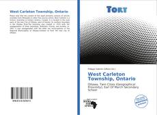 Capa do livro de West Carleton Township, Ontario 