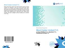 Portada del libro de West Calder United F.C.