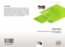 Buchcover von 2540 Blok