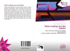 Portada del libro de Peter Ludwig von der Pahlen