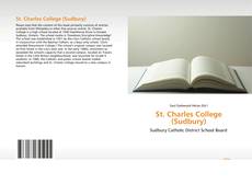 Portada del libro de St. Charles College (Sudbury)