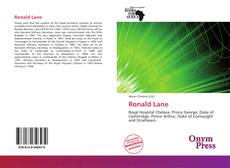 Capa do livro de Ronald Lane 