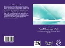 Couverture de Ronald Lampman Watts