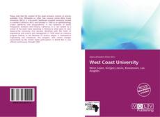 Capa do livro de West Coast University 