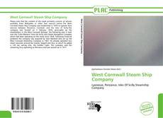 Capa do livro de West Cornwall Steam Ship Company 