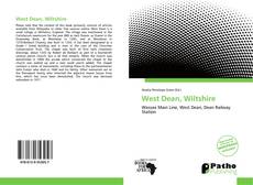 Capa do livro de West Dean, Wiltshire 