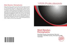 West Decatur, Pennsylvania kitap kapağı
