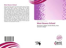 West Downs School kitap kapağı