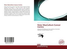 Peter MacCallum Cancer Centre kitap kapağı