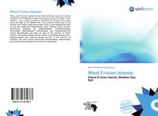 Bookcover of West Frisian Islands