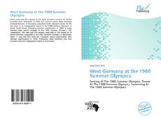 Bookcover of West Germany at the 1988 Summer Olympics