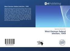 Portada del libro de West German federal election, 1949