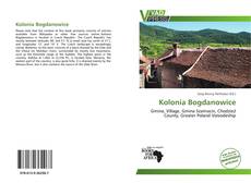 Portada del libro de Kolonia Bogdanowice