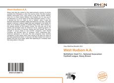 Copertina di West Hudson A.A.