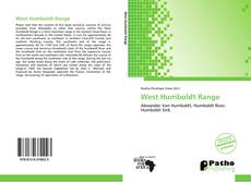 Bookcover of West Humboldt Range