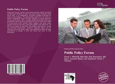 Portada del libro de Public Policy Forum