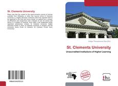 Capa do livro de St. Clements University 