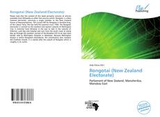 Portada del libro de Rongotai (New Zealand Electorate)