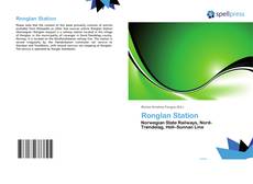 Capa do livro de Ronglan Station 
