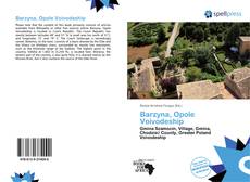 Bookcover of Barzyna, Opole Voivodeship