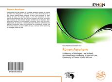 Capa do livro de Ronen Avraham 