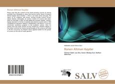 Capa do livro de Ronen Altman Kaydar 