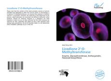 Capa do livro de Licodione 2'-O-Methyltransferase 